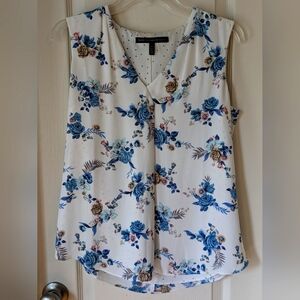 WHBM Sleeveless Floral Blouse Size 0